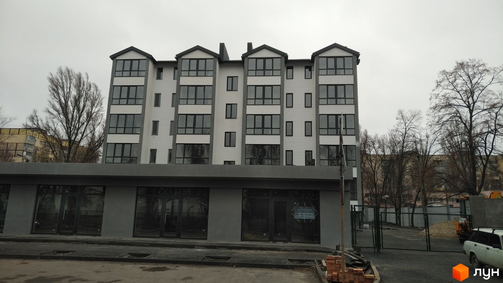 Моніторинг будівництва Клубний будинок „Березинський“ - Ракурс 3, грудень 2021