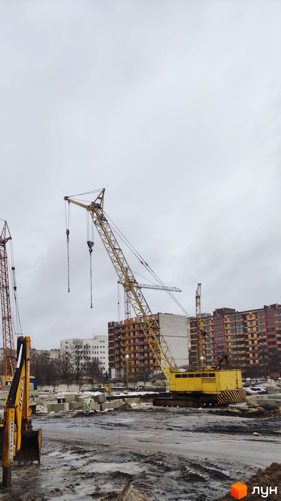 Моніторинг будівництва ЖК Райдужний-3 - Ракурс 4, січень 2022