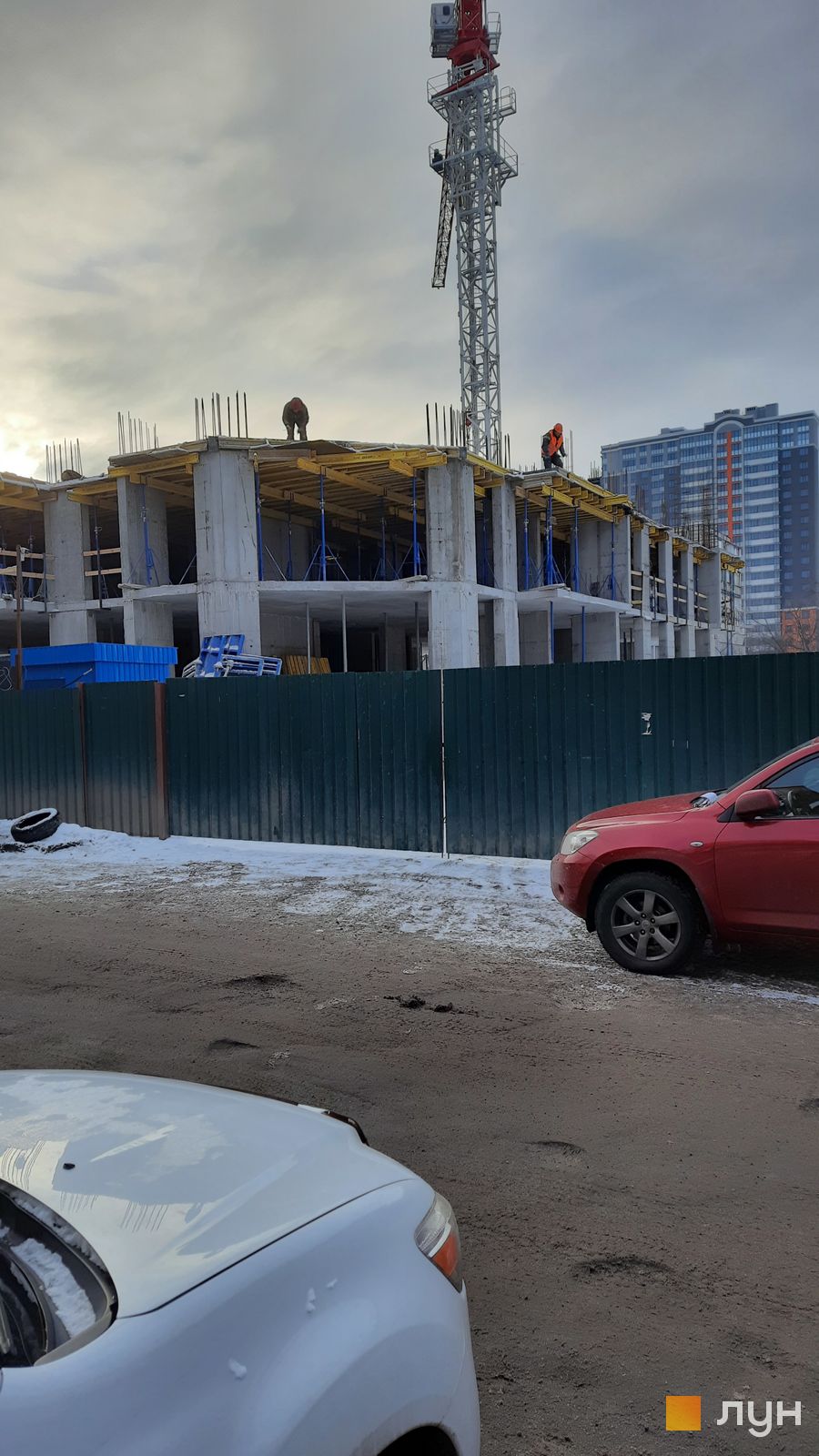 Моніторинг будівництва ЖК Лук'янівський каскад - Ракурс 6, январь 2022