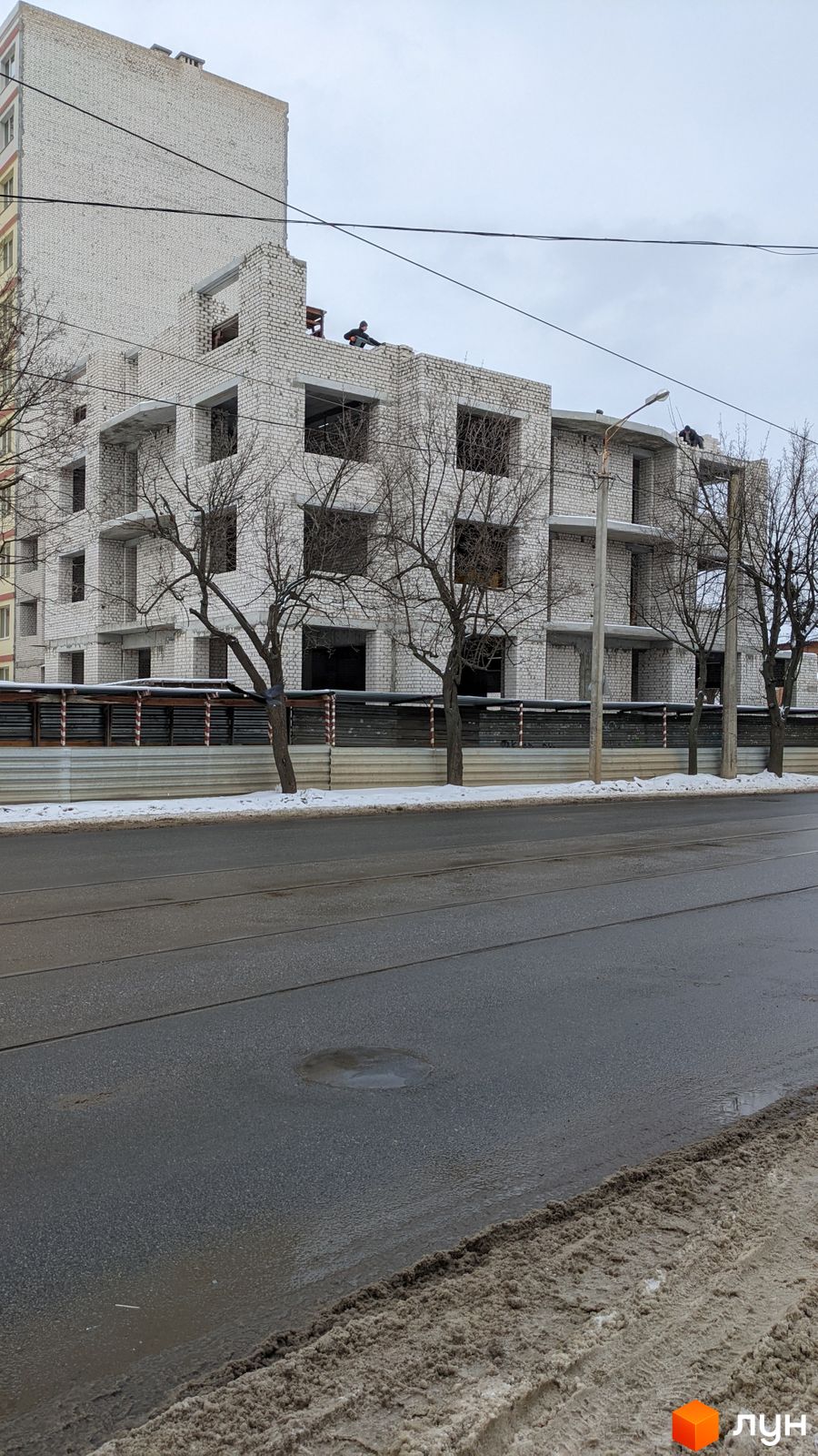 Ход строительства ЖСК Новый дом Котлова - Ракурс 8, січень 2022