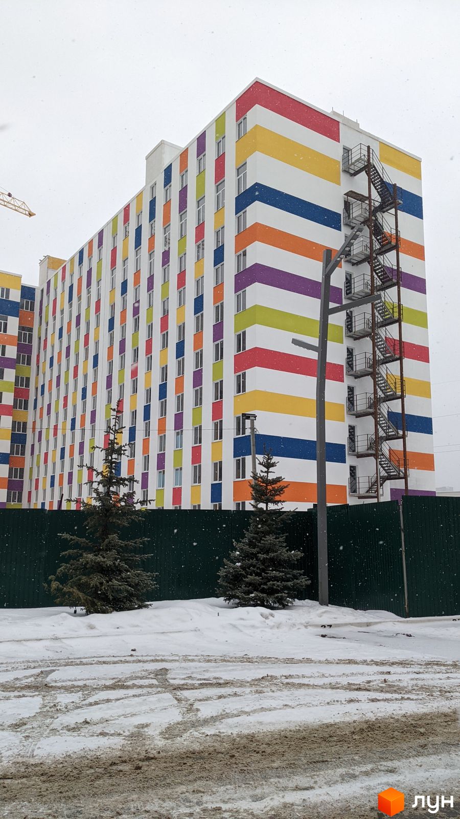 Моніторинг будівництва ЖК Воробйовi гори на полях-3 - Ракурс 4, січень 2022