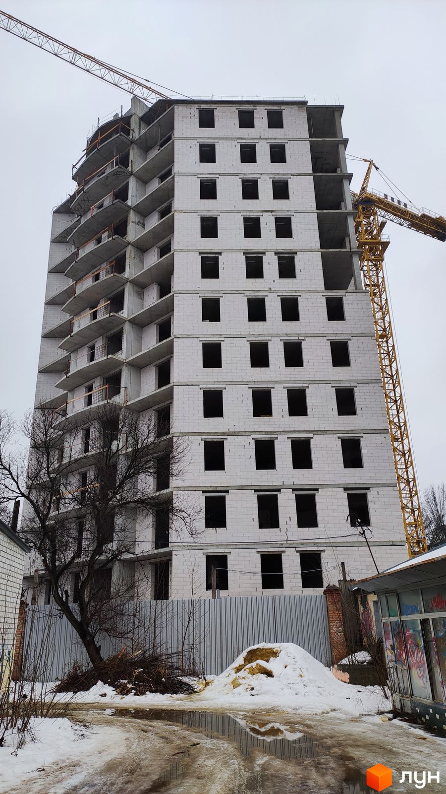 Моніторинг будівництва ЖК the first capital residence - Ракурс 1, лютий 2022