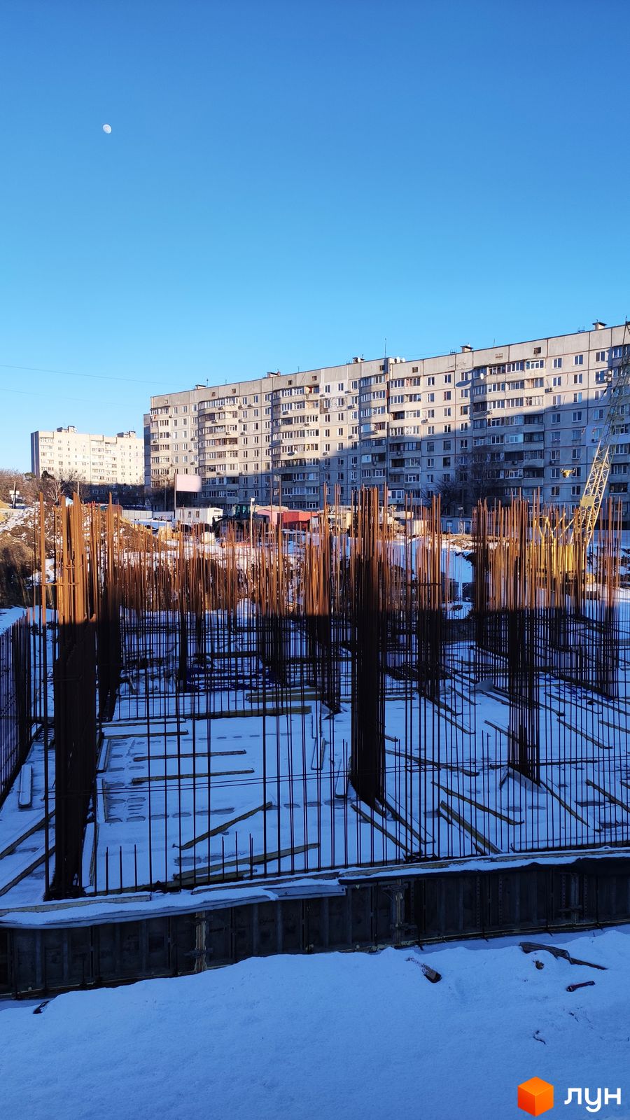 Моніторинг будівництва ЖК Німецький проект на Холодній Горі - Ракурс 6, февраль 2022