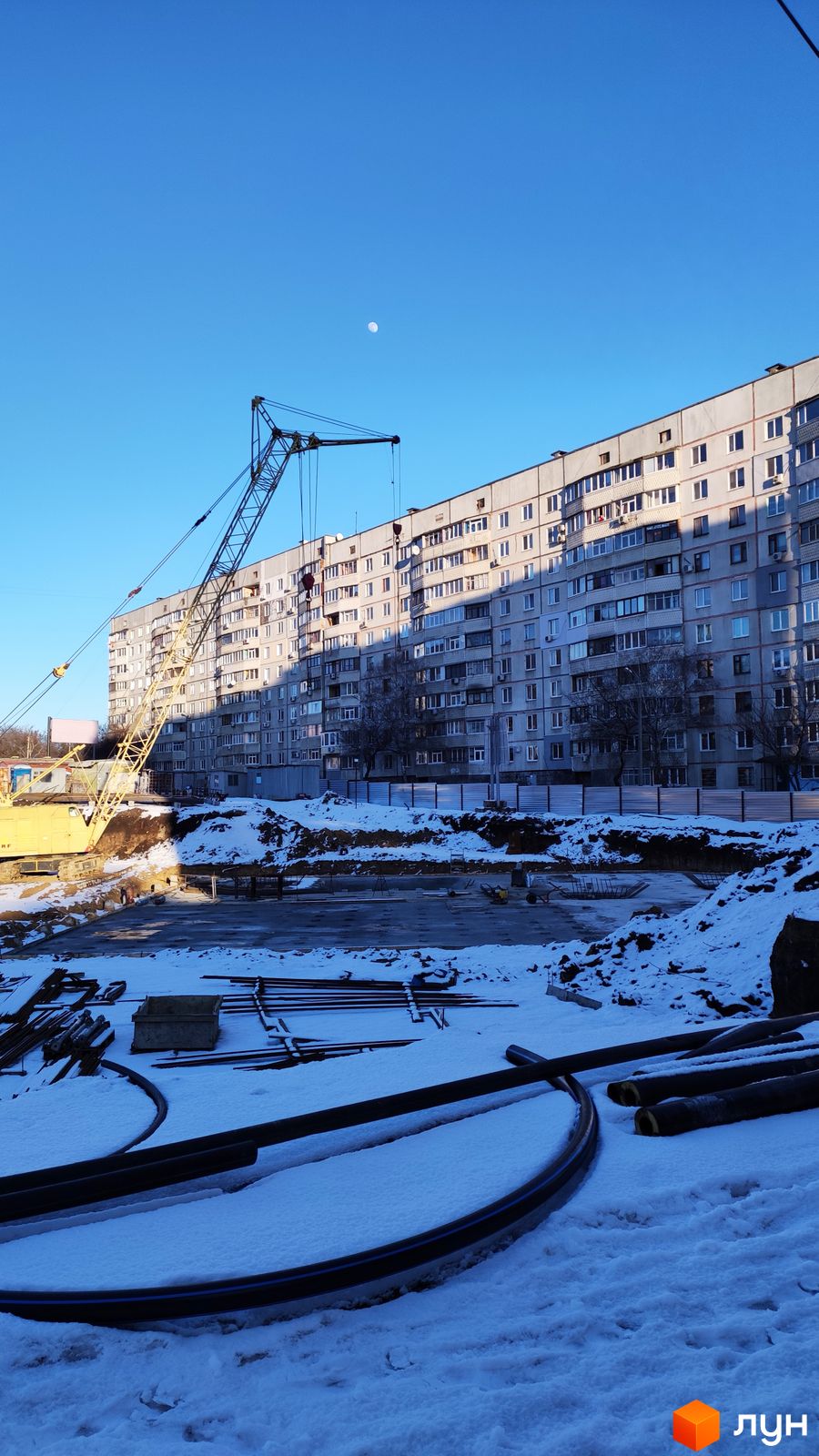 Моніторинг будівництва ЖК Німецький проект на Холодній Горі - Ракурс 7, февраль 2022