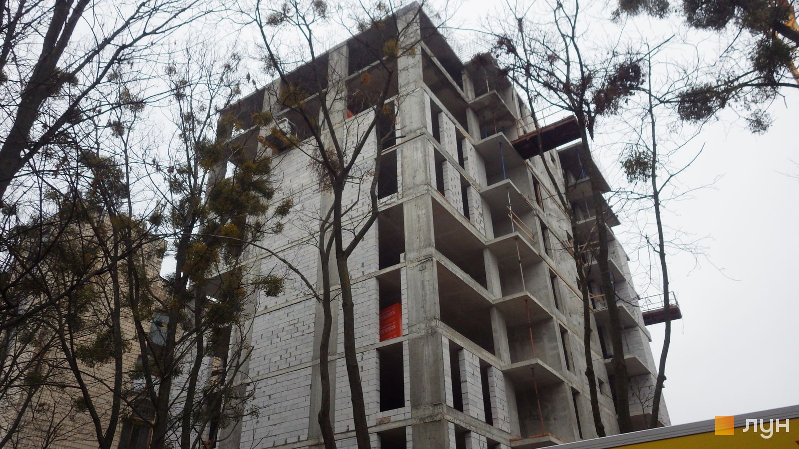 Моніторинг будівництва ЖК Урбаніст - Ракурс 1, лютий 2022