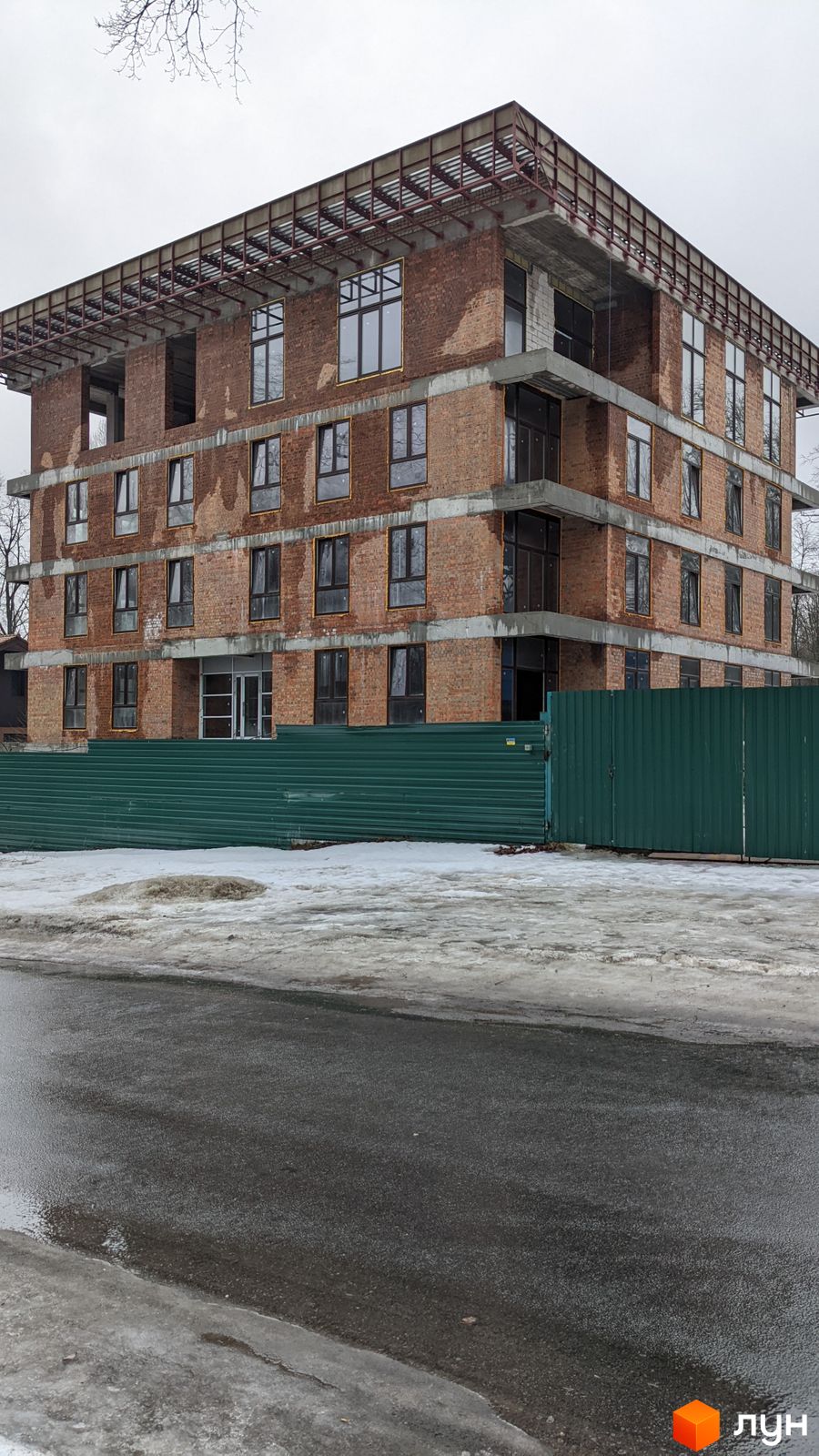 Моніторинг будівництва Резиденція „Парк-Хаус“ - Ракурс 4, лютий 2022