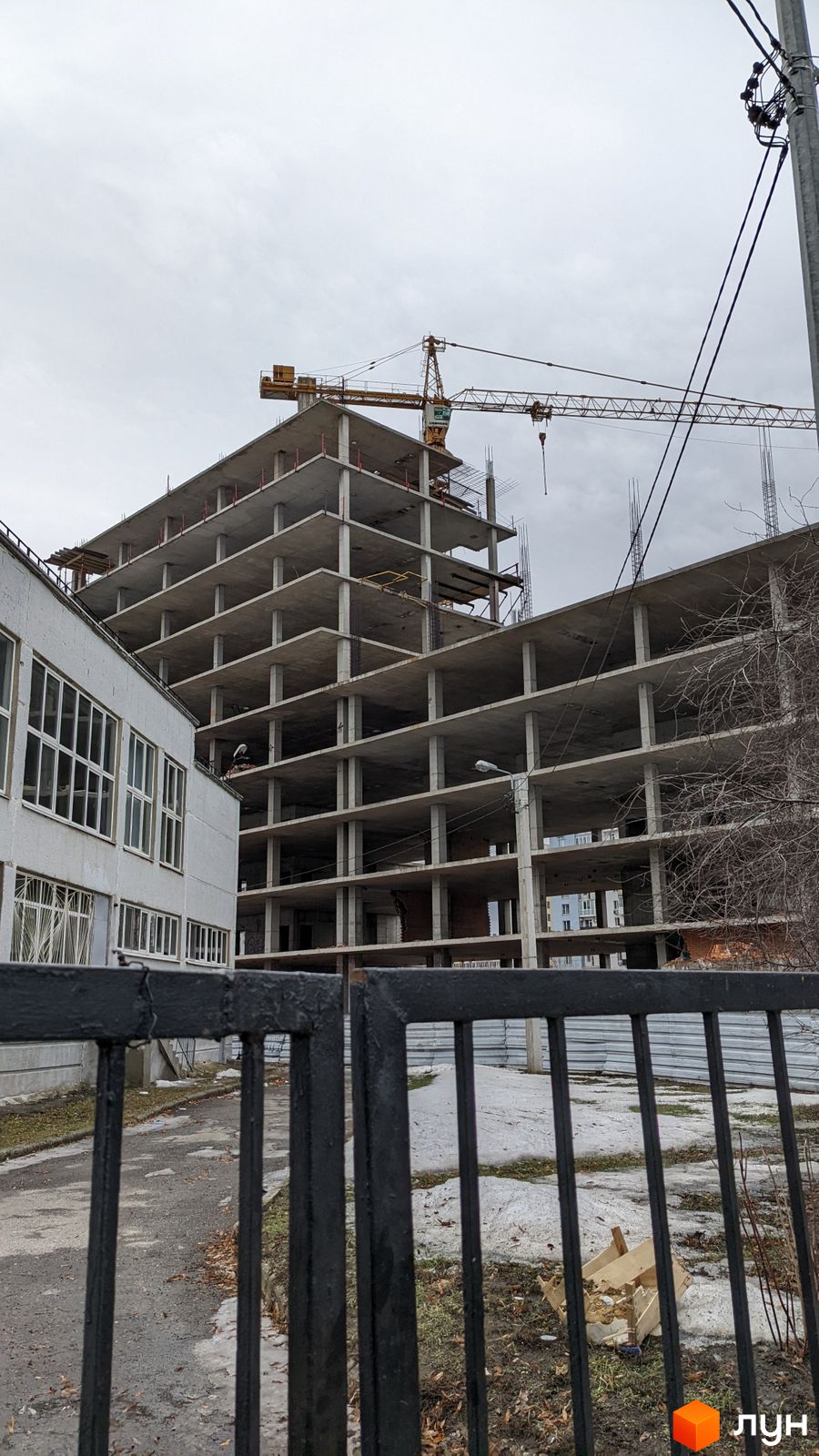 Моніторинг будівництва ЖК Нова Шатилівка - Ракурс 5, лютий 2022