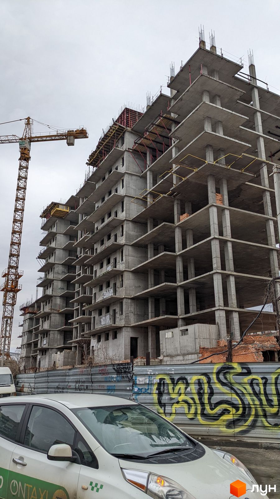 Моніторинг будівництва ЖК Нова Шатилівка - Ракурс 2, лютий 2022