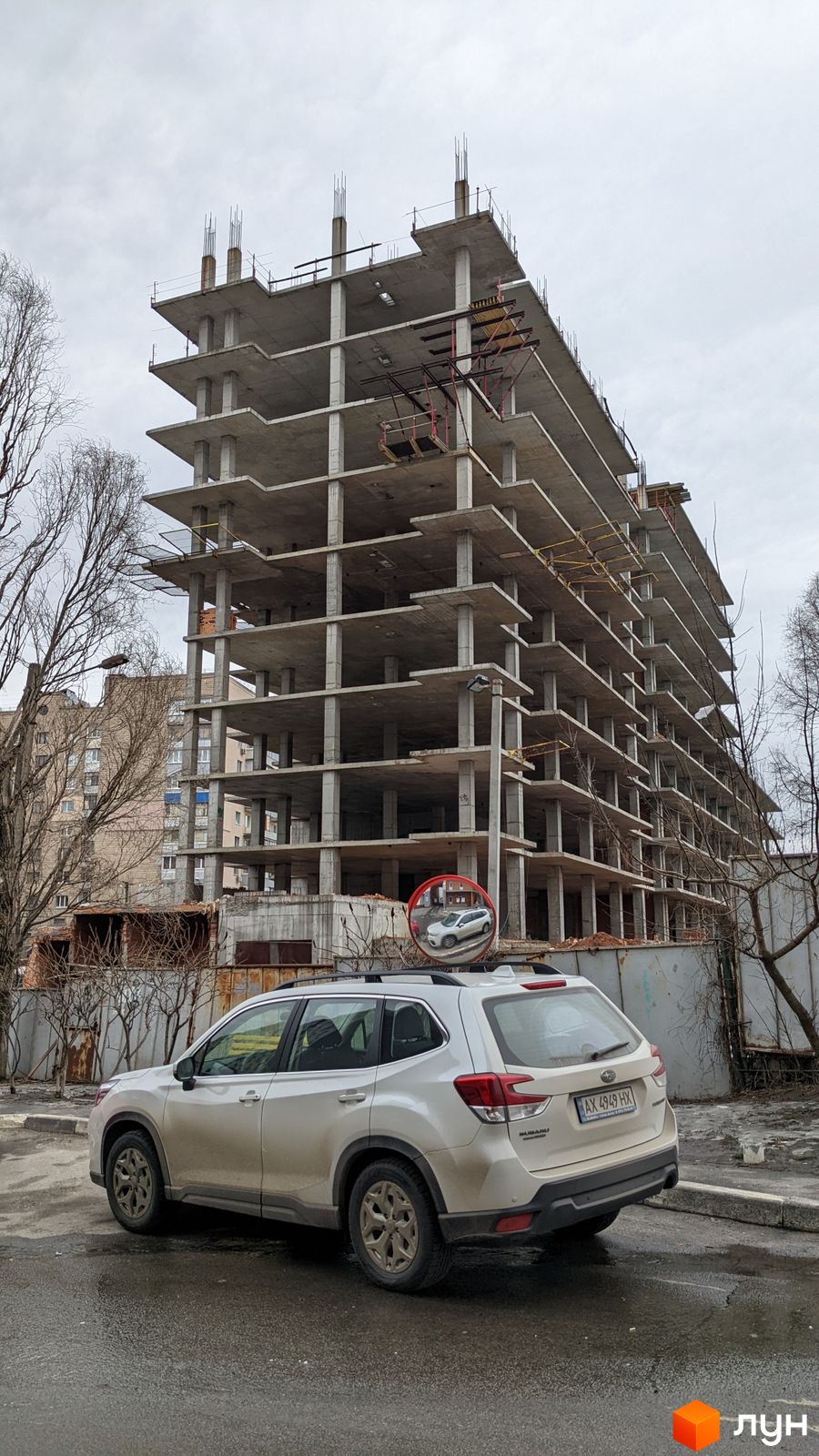 Моніторинг будівництва ЖК Нова Шатилівка - Ракурс 1, лютий 2022