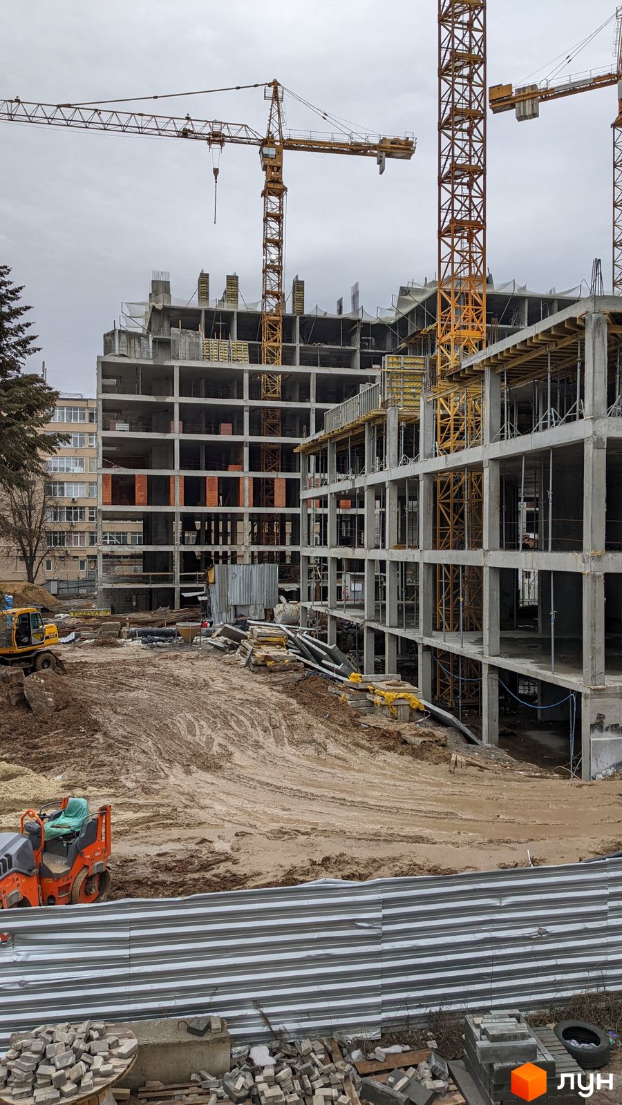 Моніторинг будівництва ЖК High Hills - Ракурс 5, лютий 2022