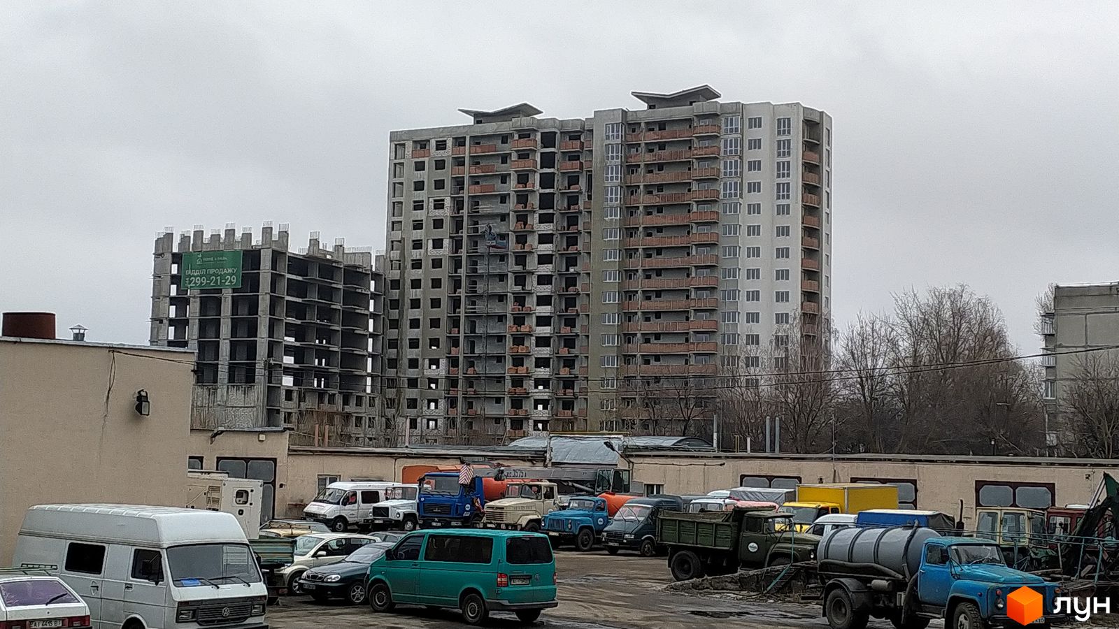 Ход строительства ЖК Home & Park Comfort House - Ракурс 4, лютий 2022