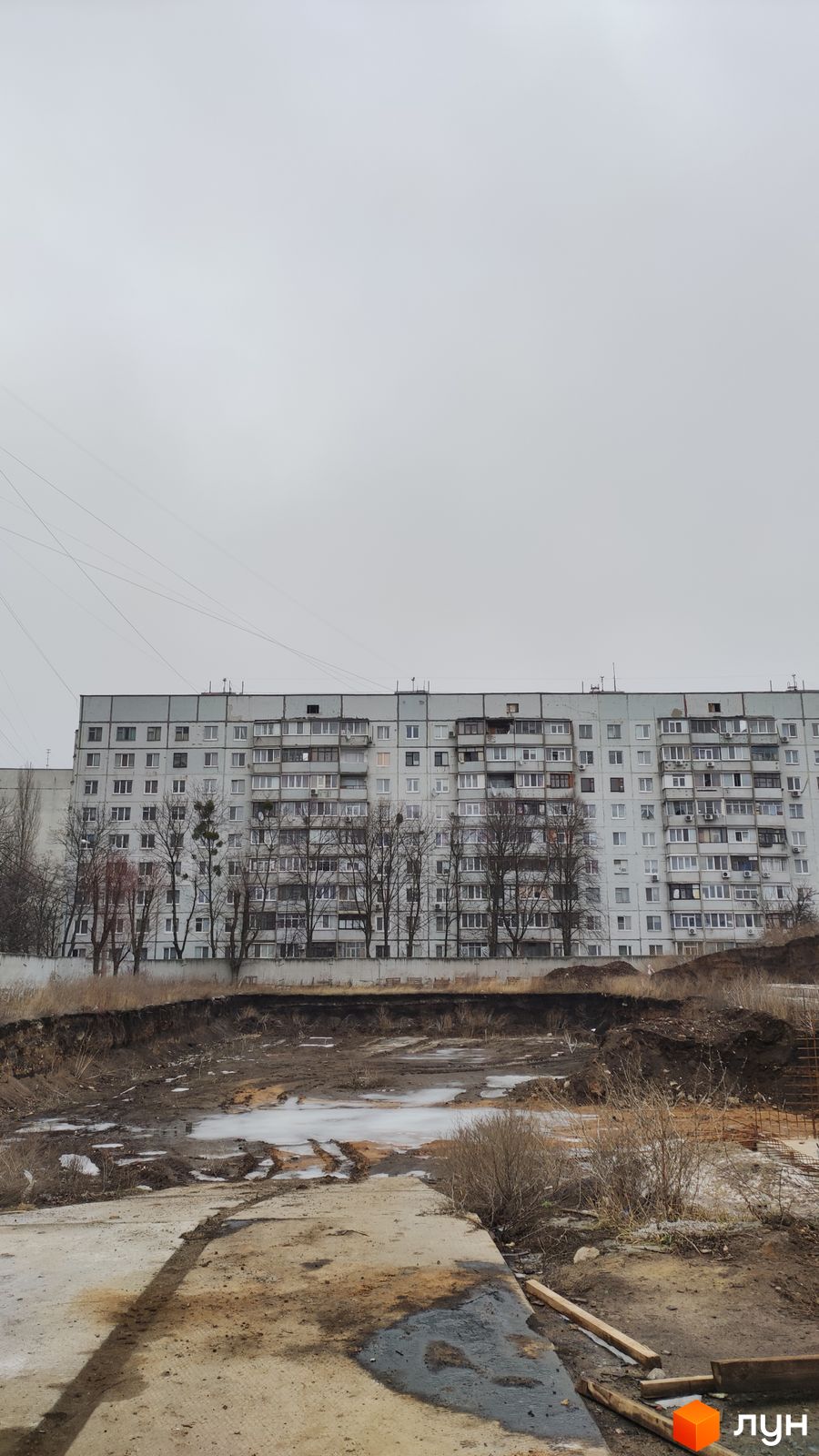 Моніторинг будівництва ЖК Слобожанський квартал-2 - Ракурс 3, лютий 2022