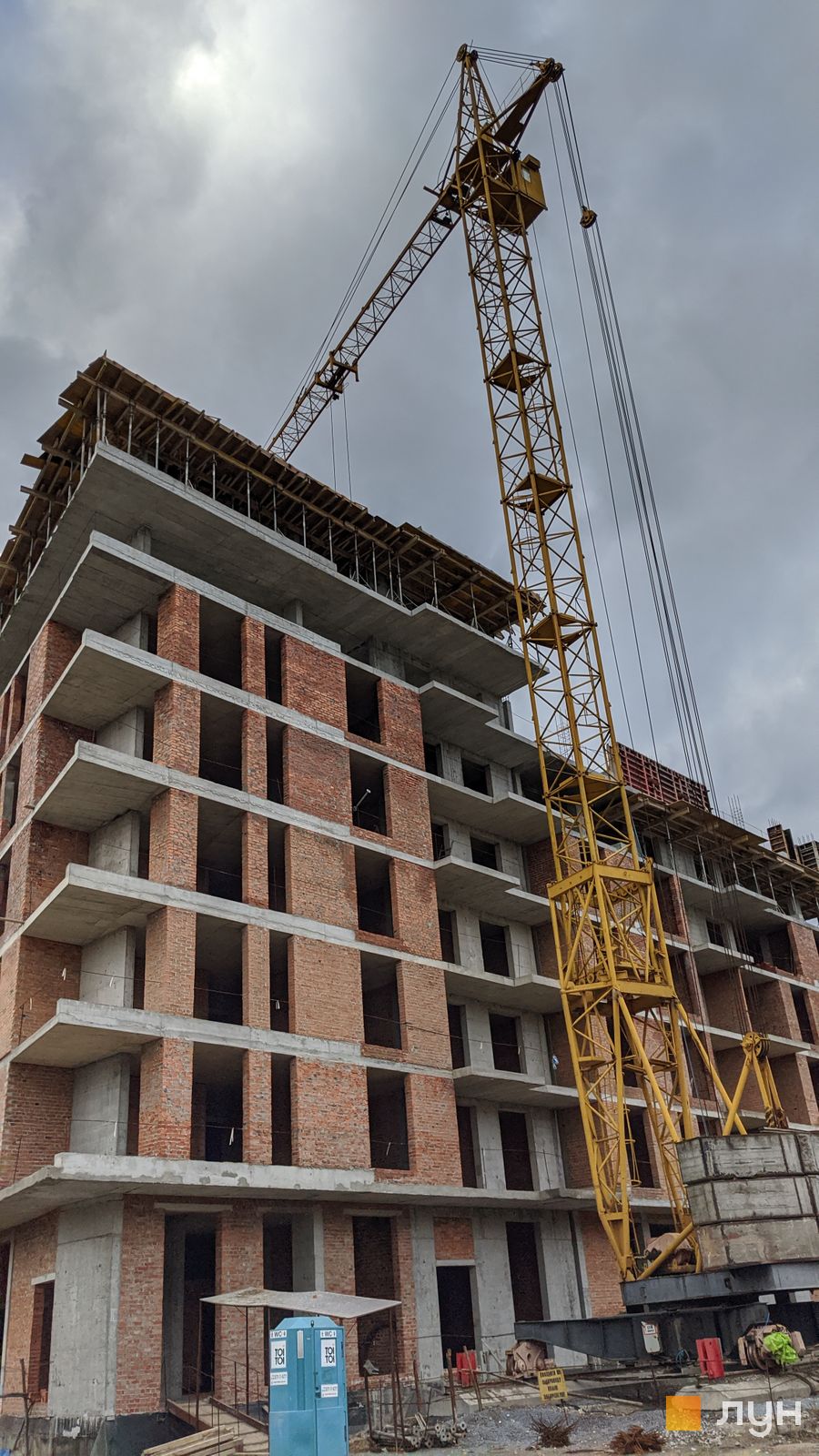 Моніторинг будівництва ЖК Еко-дім на Козельницькій - Ракурс 1, лютий 2023