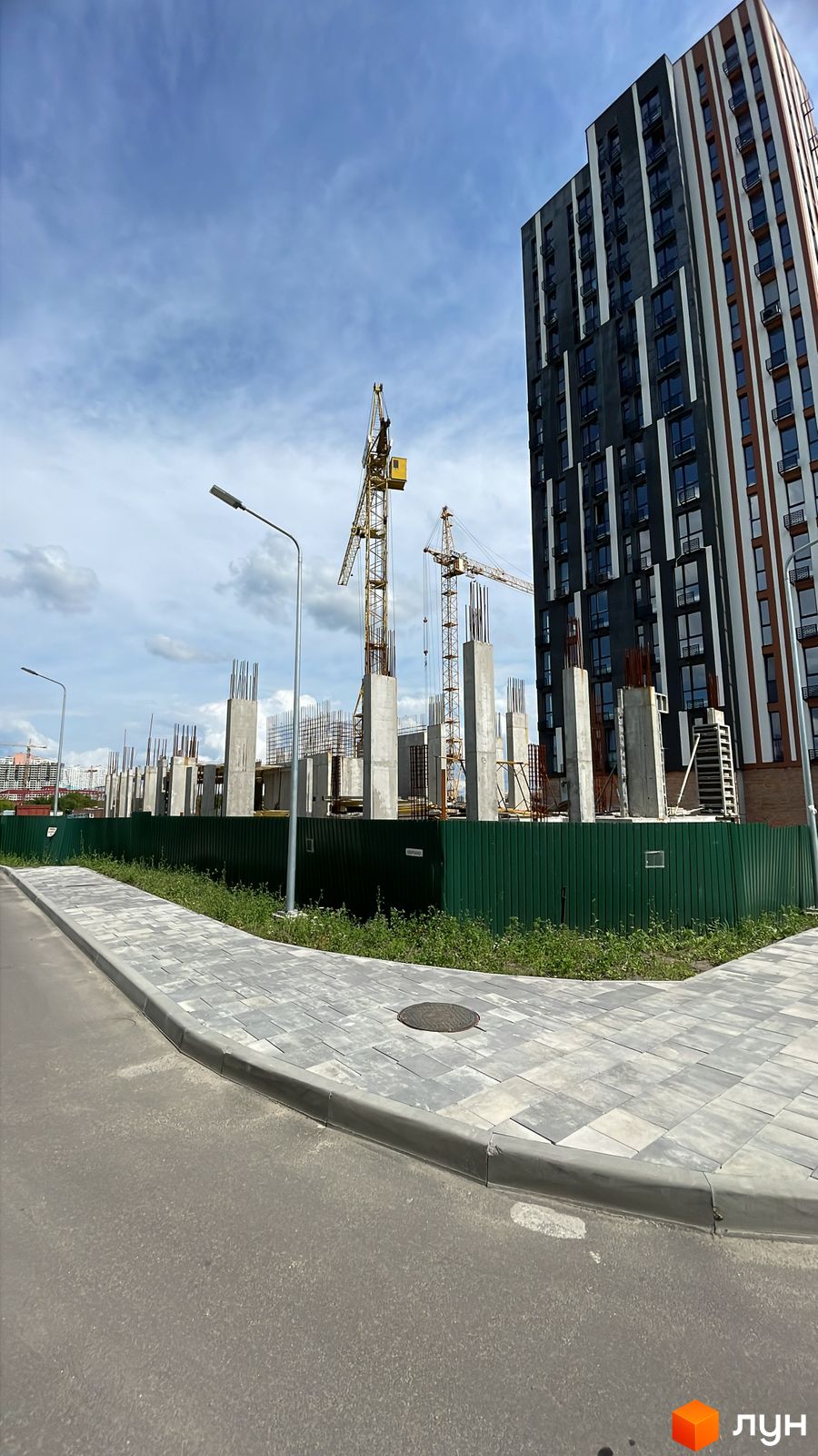 Моніторинг будівництва ЖК ATRIA CITY. TEREMKY - Ракурс 2, август 2023