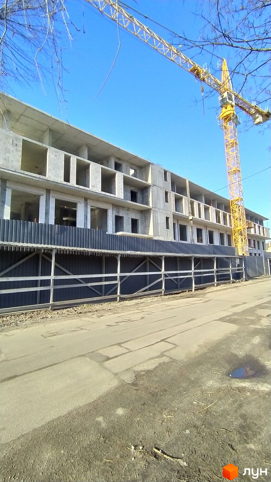 Моніторинг будівництва ЖК Парк Слави - Ракурс 4, лютий 2024