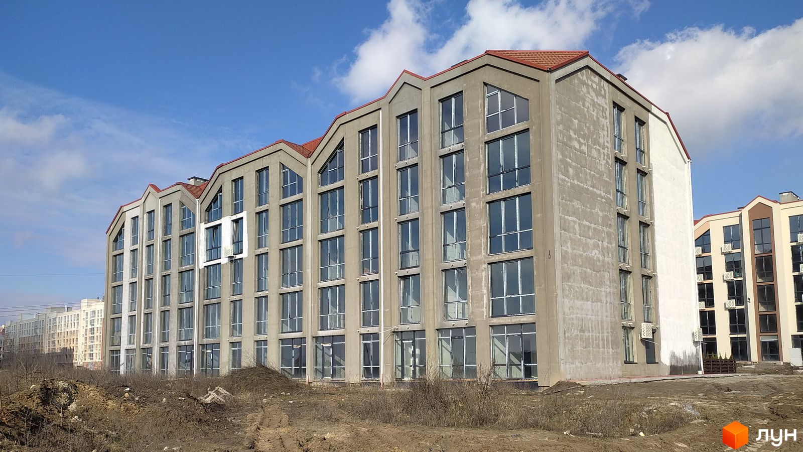 Моніторинг будівництва ЖК Petrivsky Residence - Ракурс 6, лютий 2024