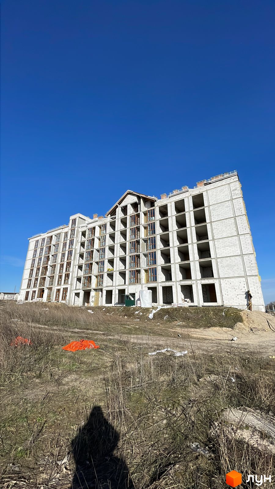 Моніторинг будівництва ЖК Гостомель Residence - Ракурс 11, февраль 2024