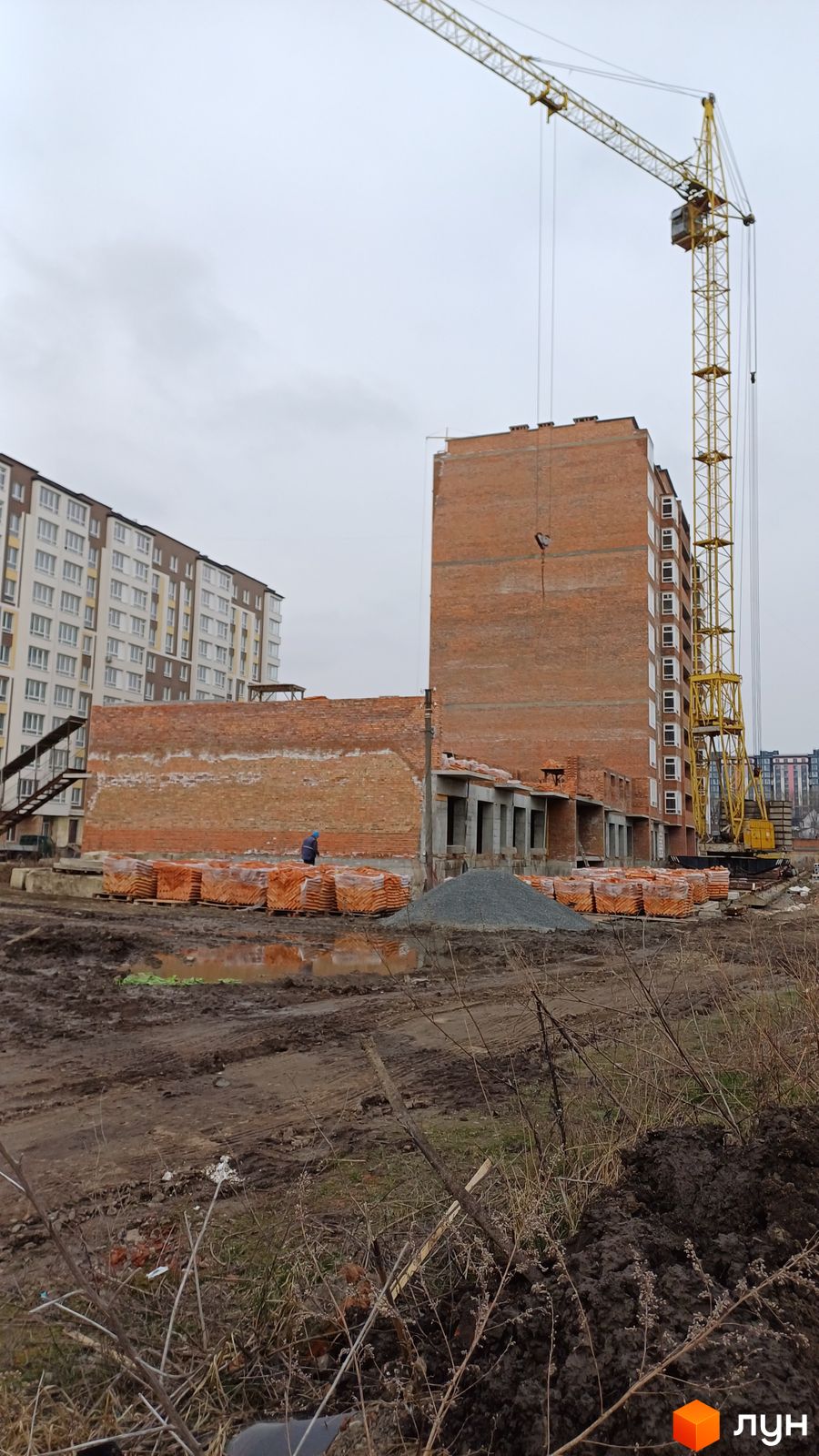 Ход строительства ЖК Ранкове Family - Ракурс 9, февраль 2024