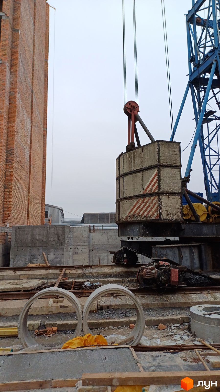 Моніторинг будівництва ЖК Перлина Проскурова-2 - Ракурс 5, лютий 2024