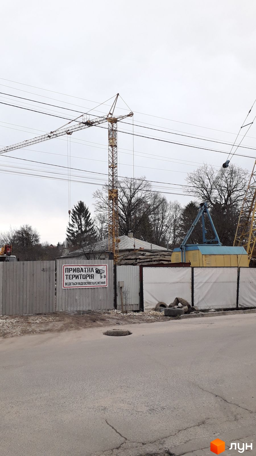 Моніторинг будівництва ЖК на Білогірській - Ракурс 1, март 2024