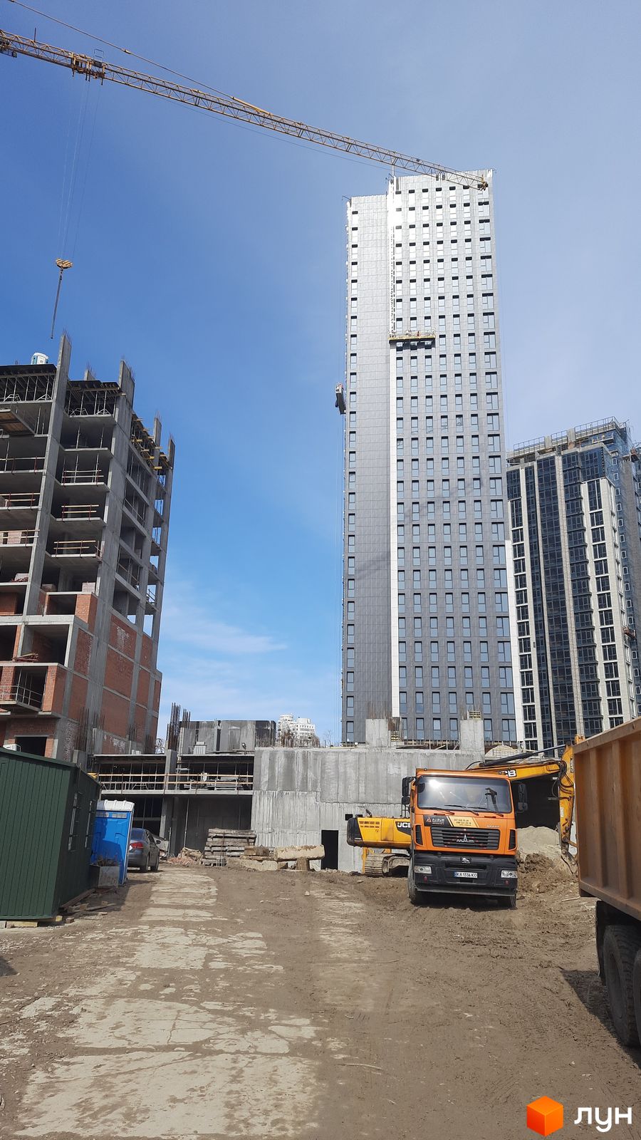 Моніторинг будівництва ЖК Nordica Residence - Ракурс 3, березень 2024