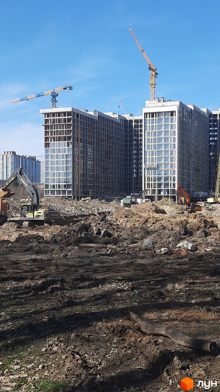 Моніторинг будівництва ЖК Феофанія City - Ракурс 9, березень 2024