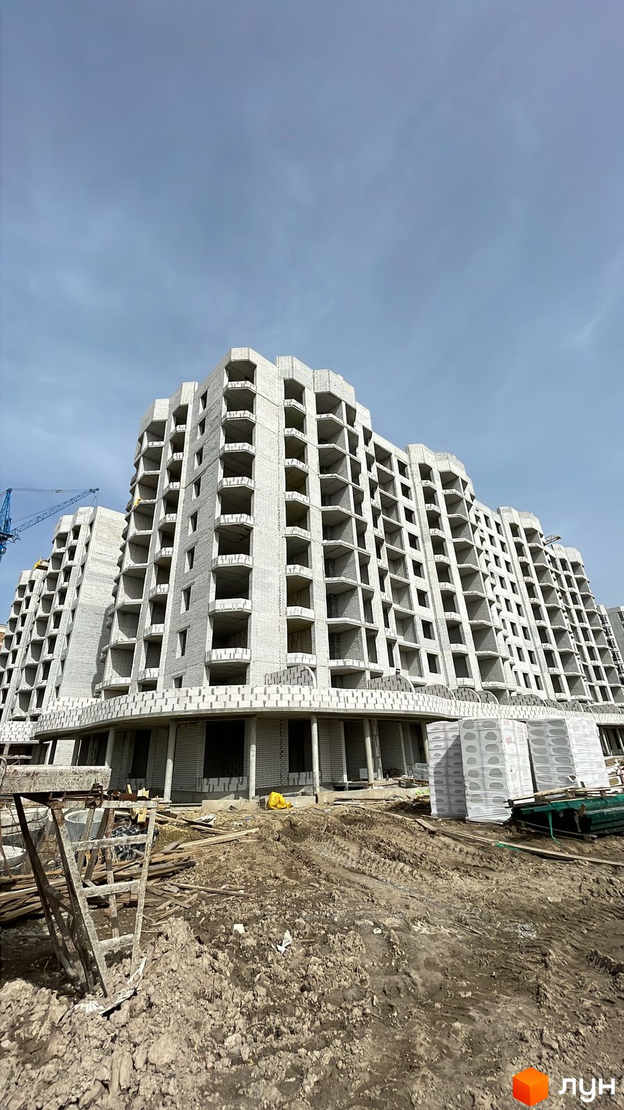 Ход строительства ЖК София Резиденс - Ракурс 73, березень 2024