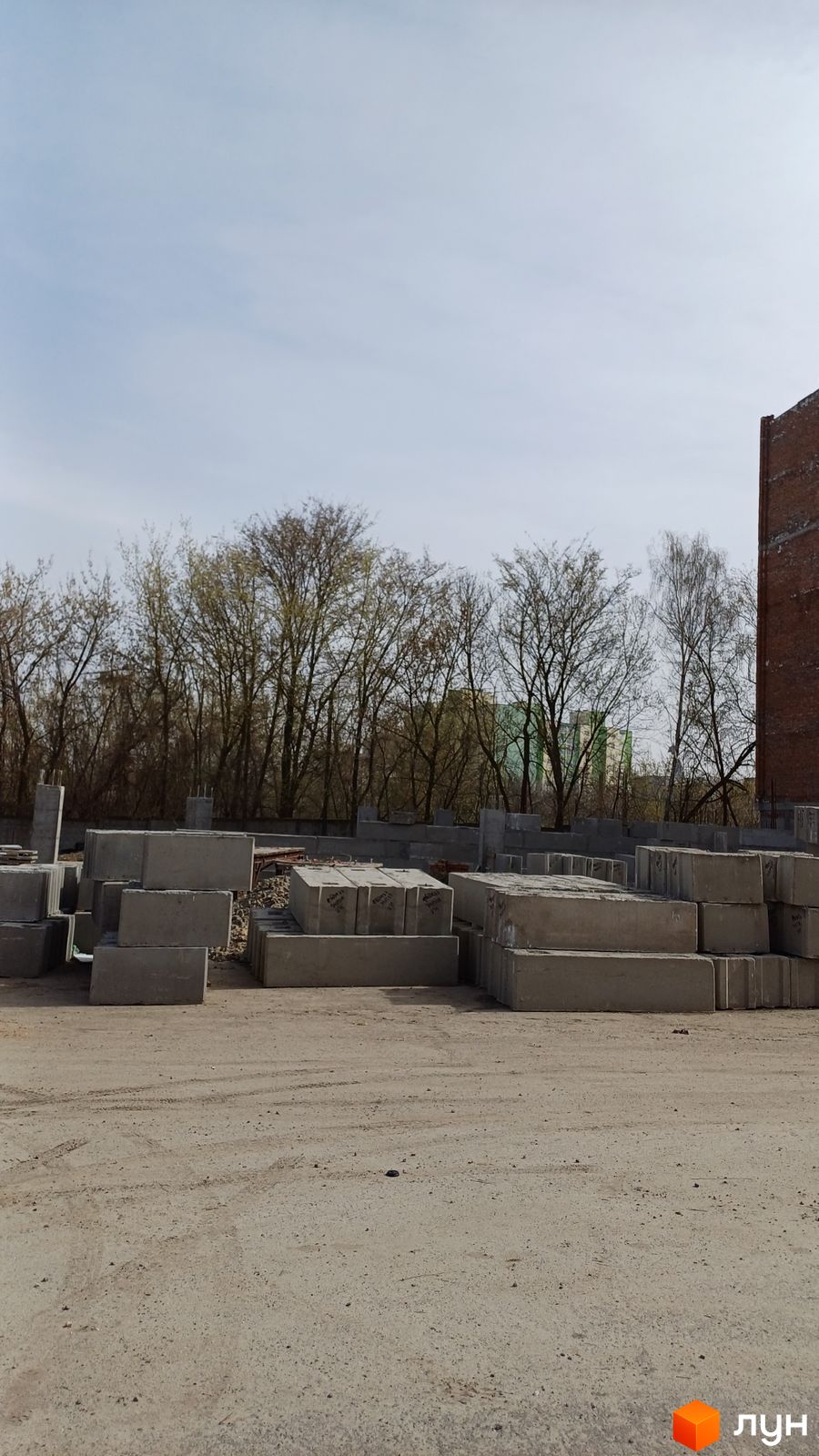Моніторинг будівництва ЖК Янтарний - Ракурс 3, березень 2024