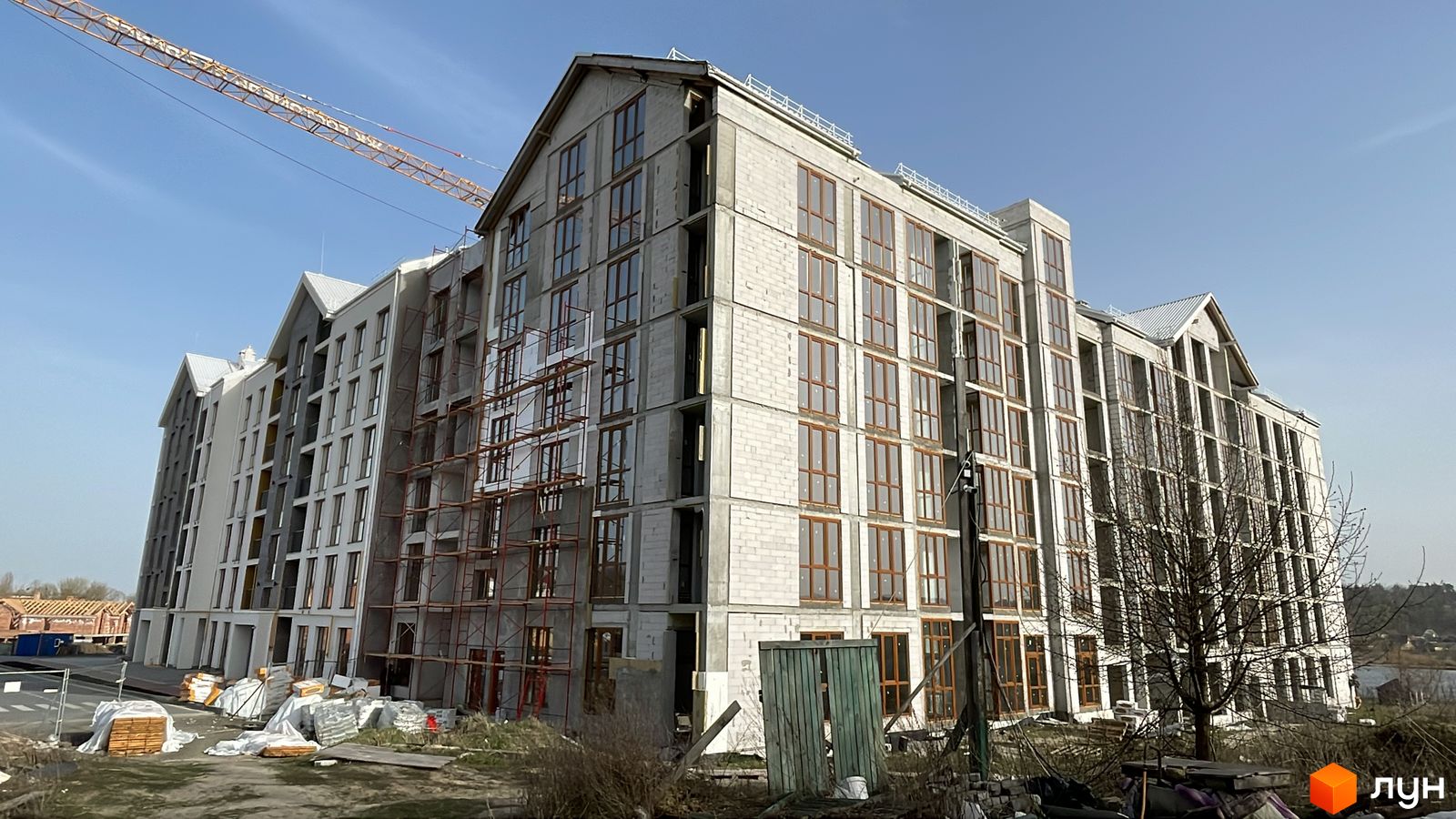 Моніторинг будівництва ЖК Гостомель Residence - Ракурс 7, март 2024