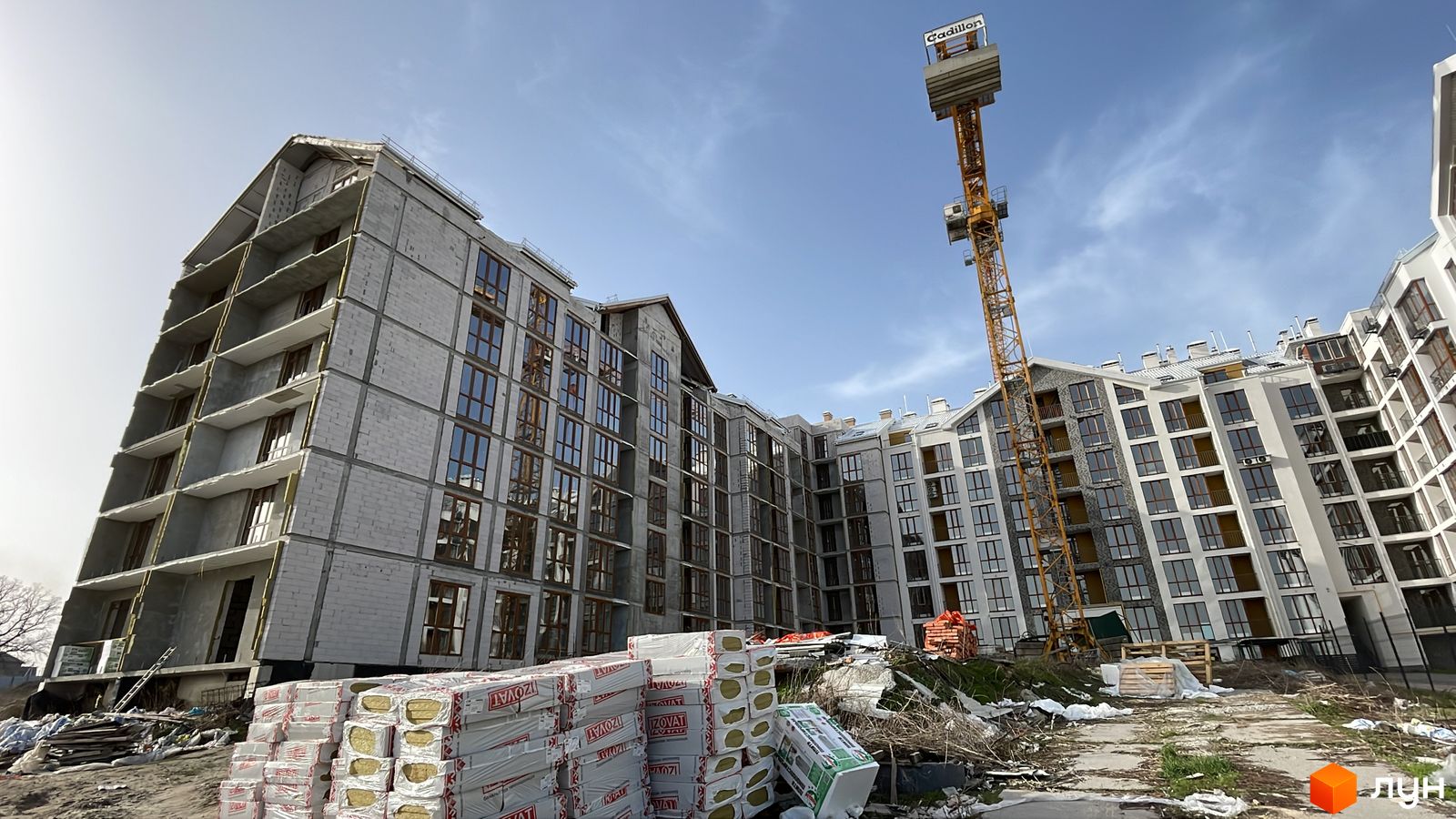 Моніторинг будівництва ЖК Гостомель Residence - Ракурс 8, березень 2024
