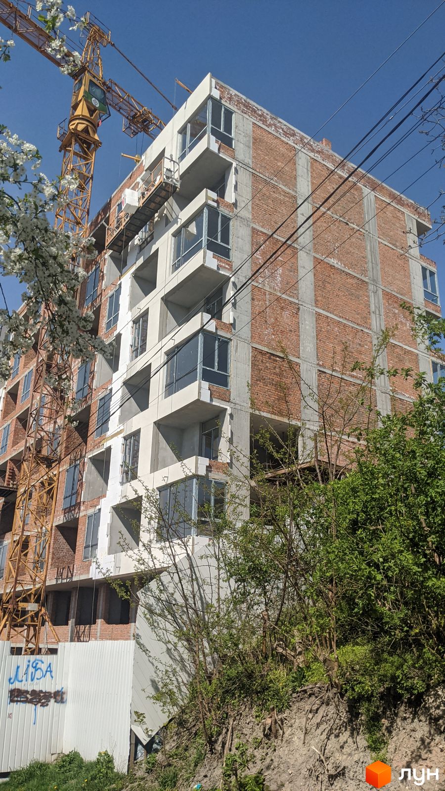 Моніторинг будівництва ЖК Галицький - Ракурс 4, квітень 2024