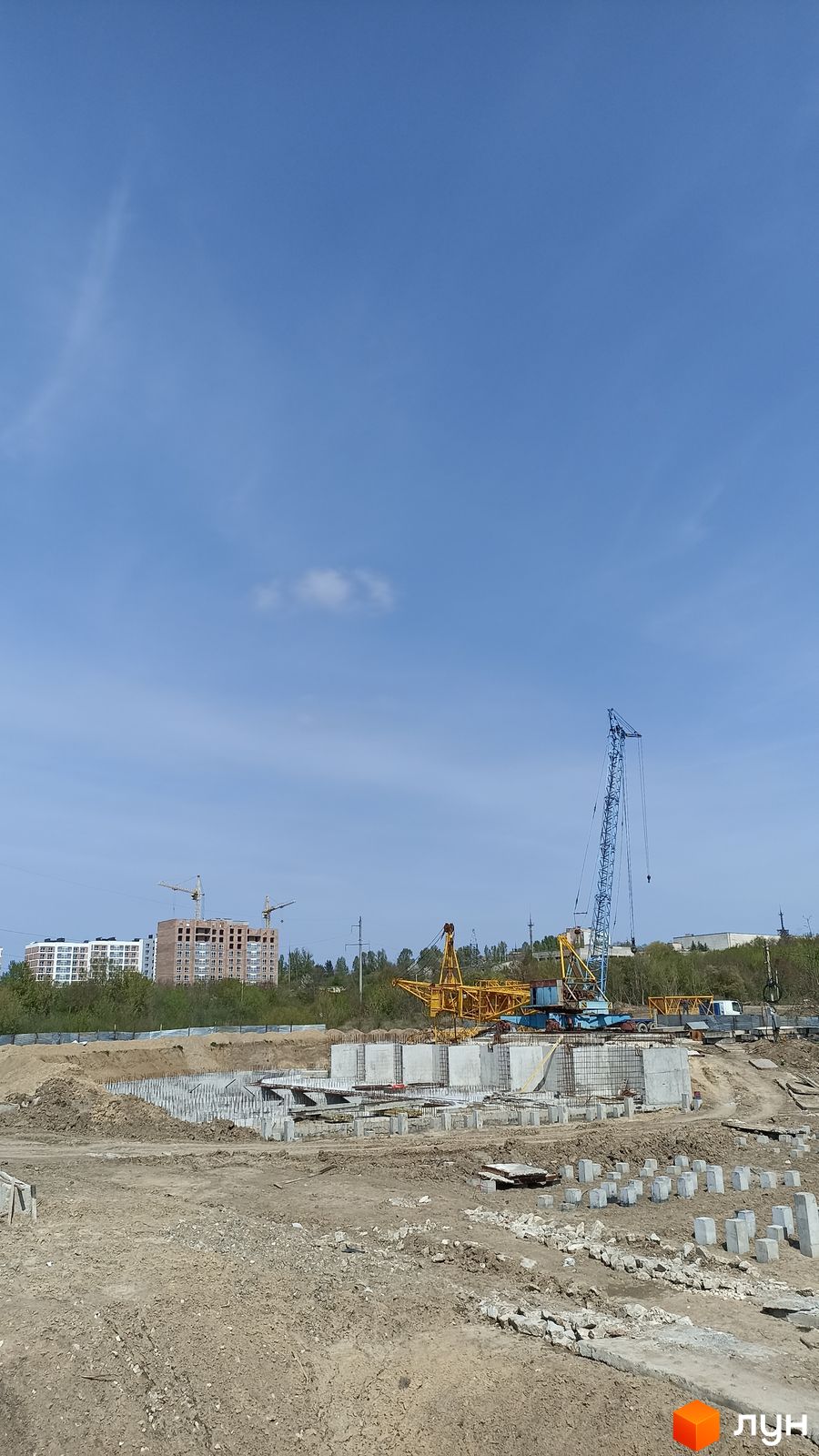 Ход строительства ЖК Киевский - Ракурс 30, квітень 2024