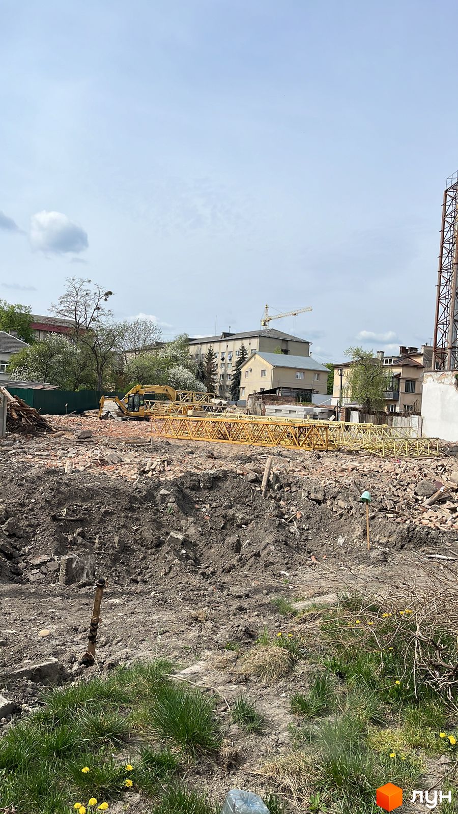 Ход строительства Клубный дом на Панаса Мирного - Ракурс 2, апрель 2024