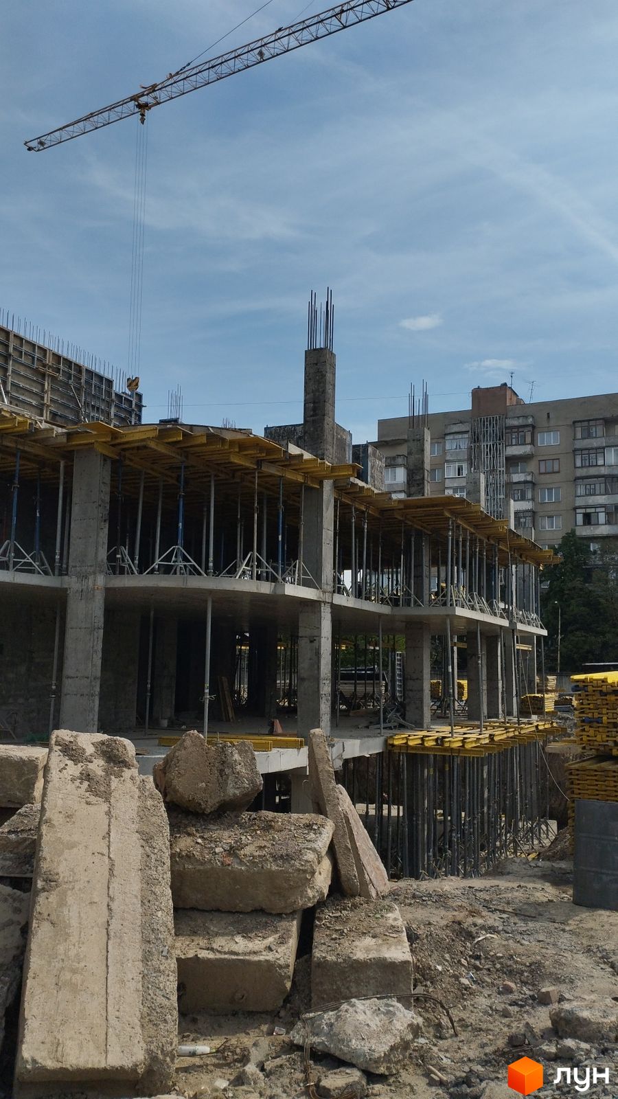 Моніторинг будівництва ЖК VILNYI - Ракурс 5, квітень 2024
