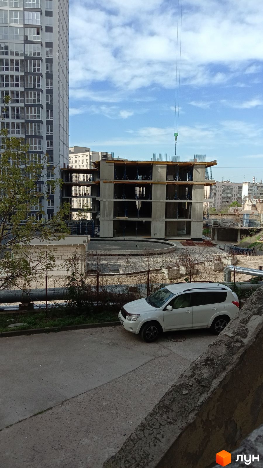 Моніторинг будівництва ЖК Акварель-3 - Ракурс 5, квітень 2024