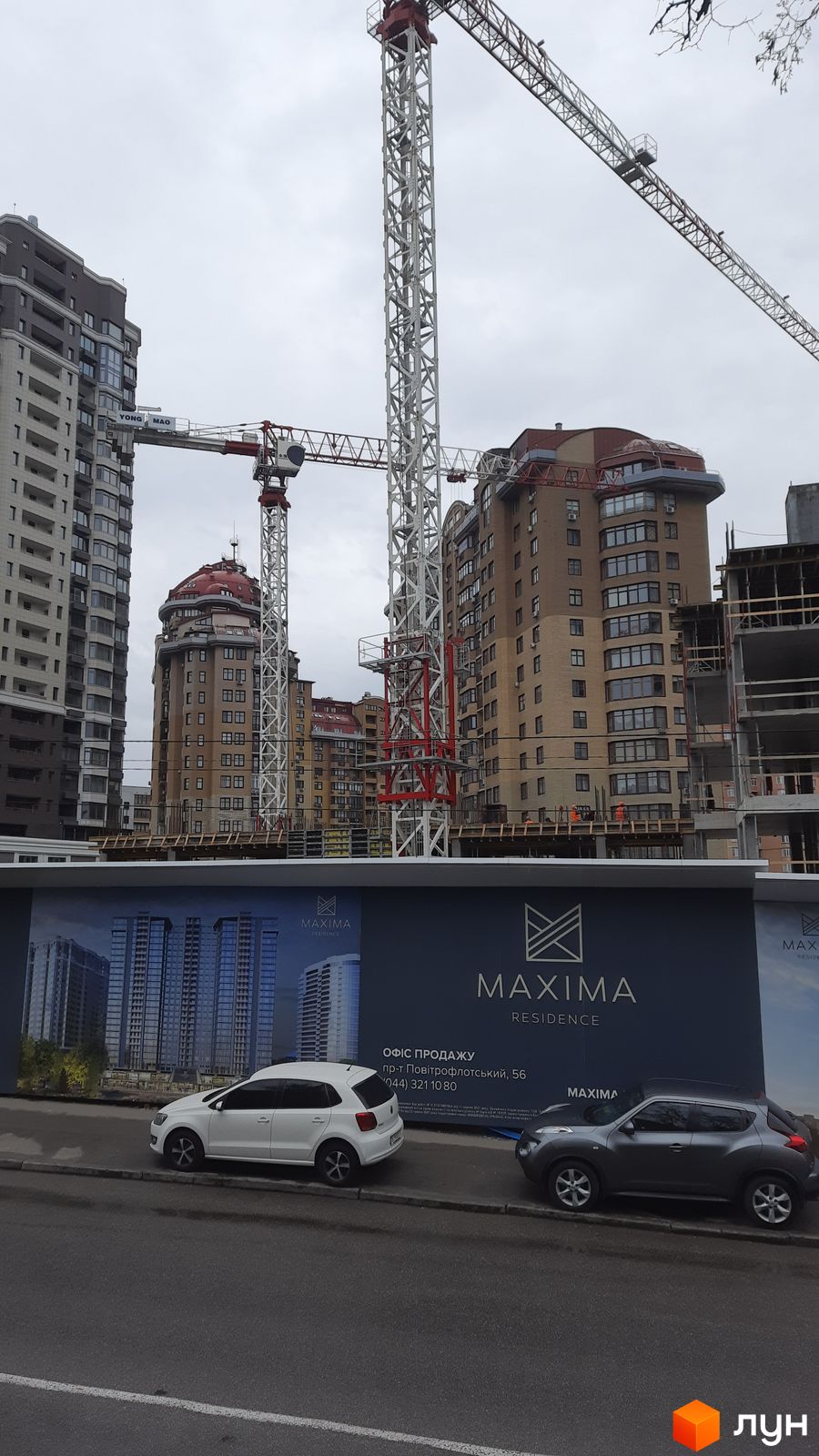 Ход строительства ЖК Maxima Residence - Ракурс 10, апрель 2024