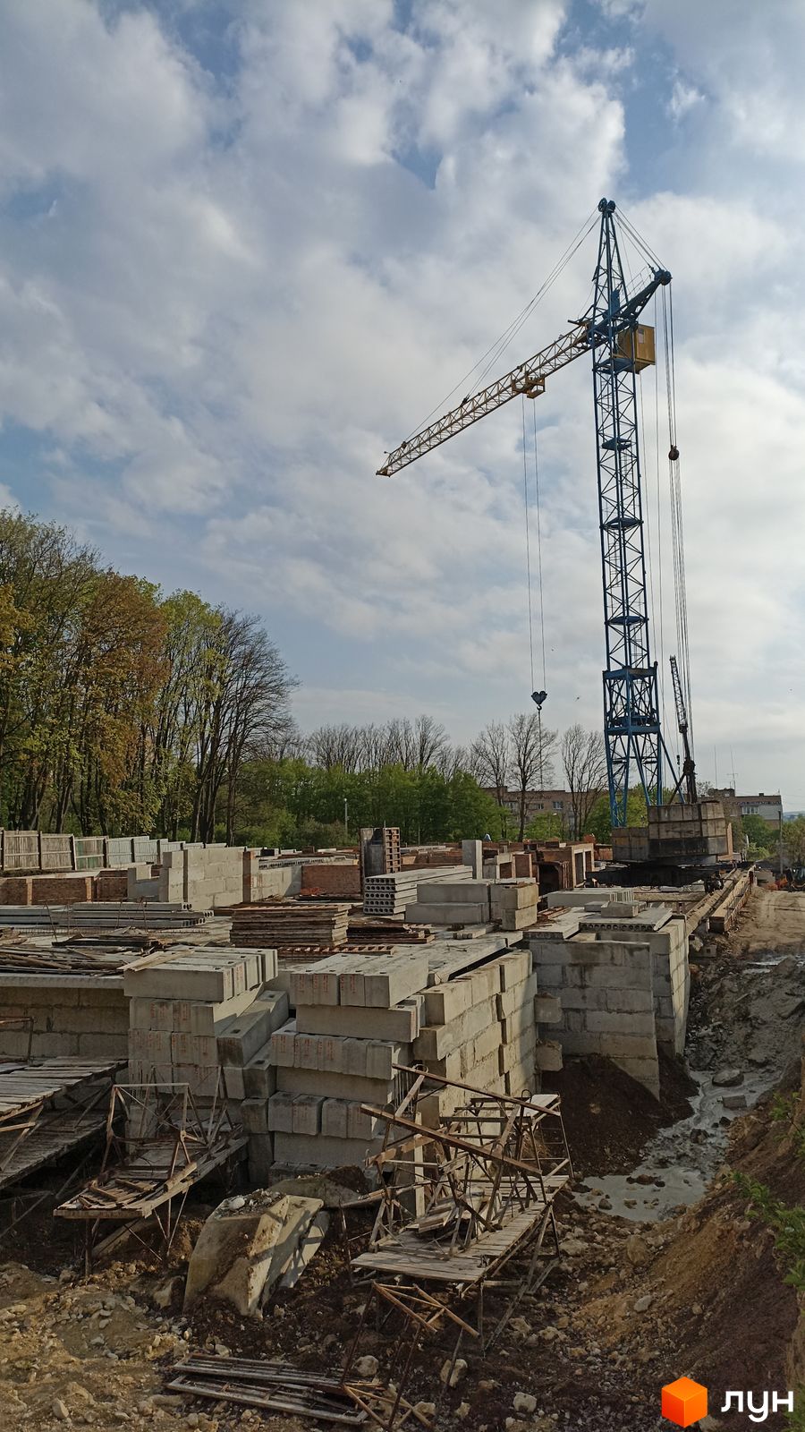Моніторинг будівництва ЖК на Слівенській - Ракурс 3, квітень 2024