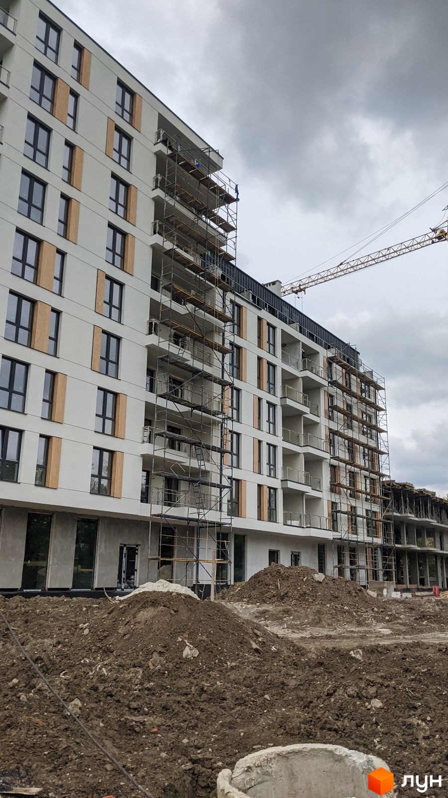 Ход строительства ЖК Эко-дом на Козельницкой - Ракурс 2, апрель 2024