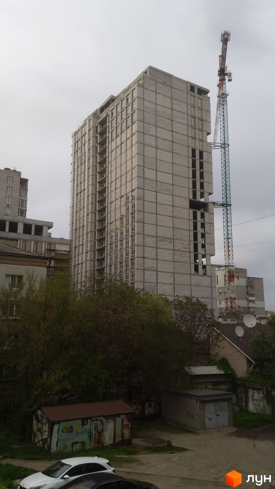 Ход строительства ЖК Premier Tower - Ракурс 4, квітень 2024