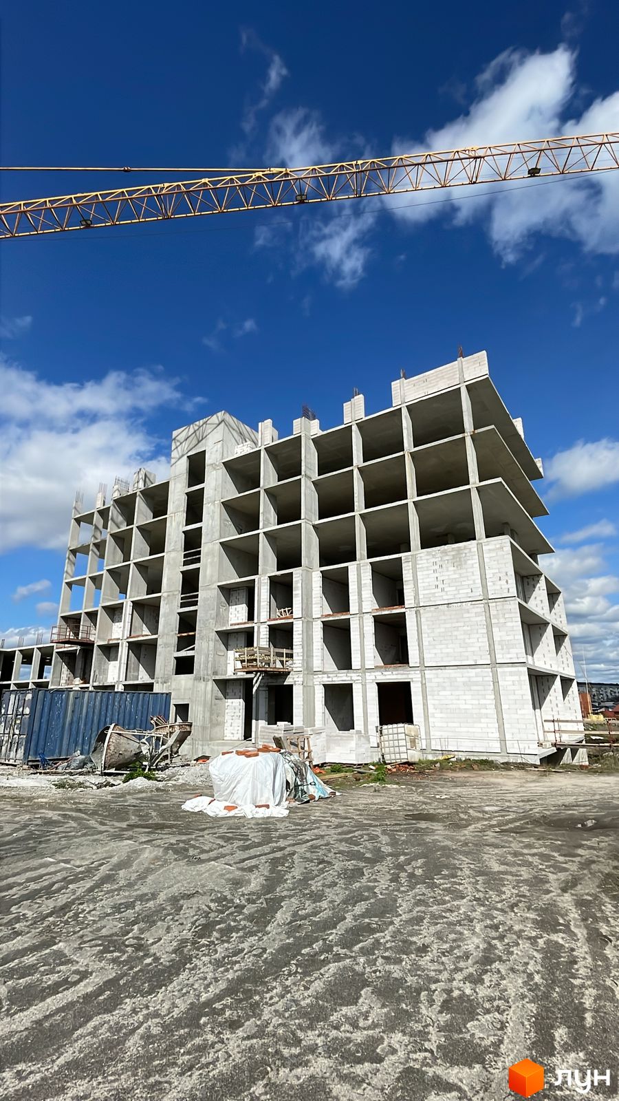 Моніторинг будівництва ЖК Гостомель Residence - Ракурс 10, квітень 2024