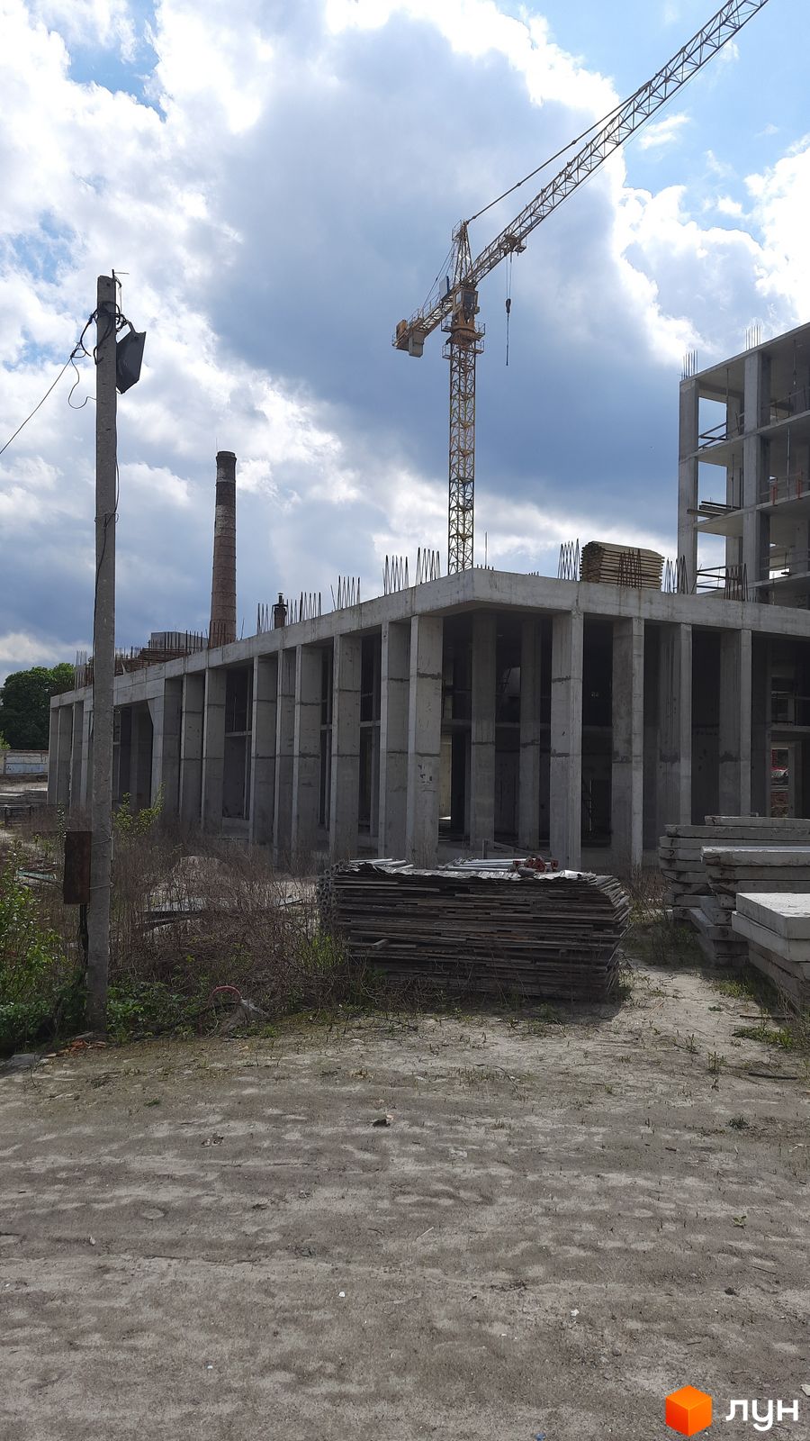 Моніторинг будівництва ЖК RIVERDALE - Ракурс 15, квітень 2024