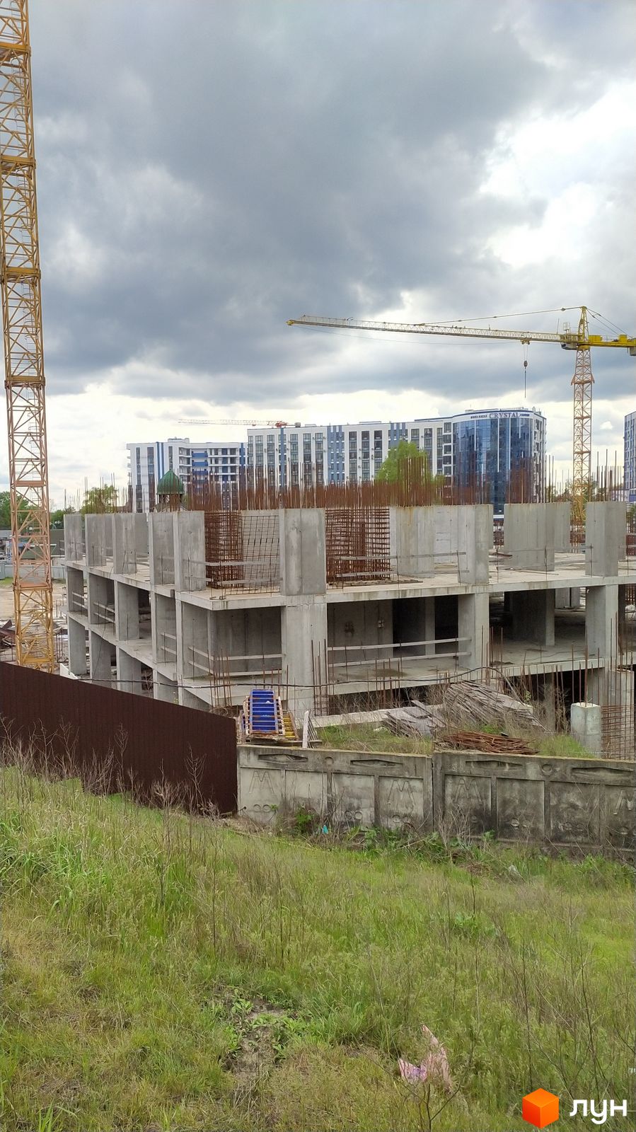 Ход строительства ЖК Aura city - Ракурс 3, апрель 2024
