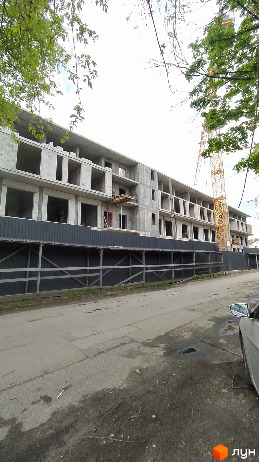 Моніторинг будівництва ЖК Парк Слави - Ракурс 4, апрель 2024