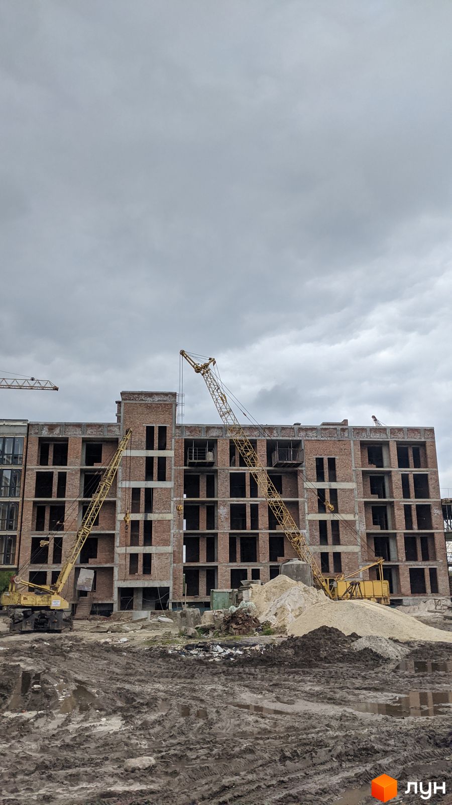 Моніторинг будівництва ЖК Еко-дім на Надійній - Ракурс 11, квітень 2024