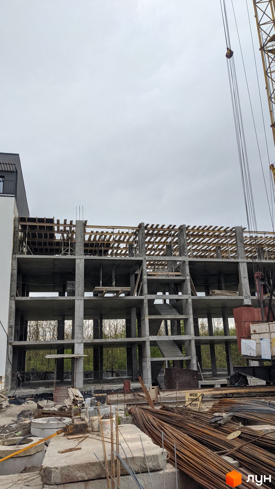 Моніторинг будівництва ЖК Еко-дім на Надійній - Ракурс 19, квітень 2024