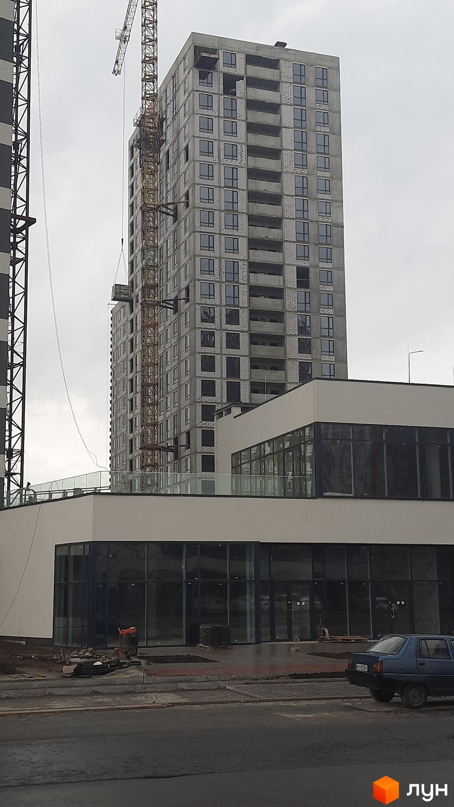 Моніторинг будівництва ЖК Варшавський-3 - Ракурс 18, квітень 2024