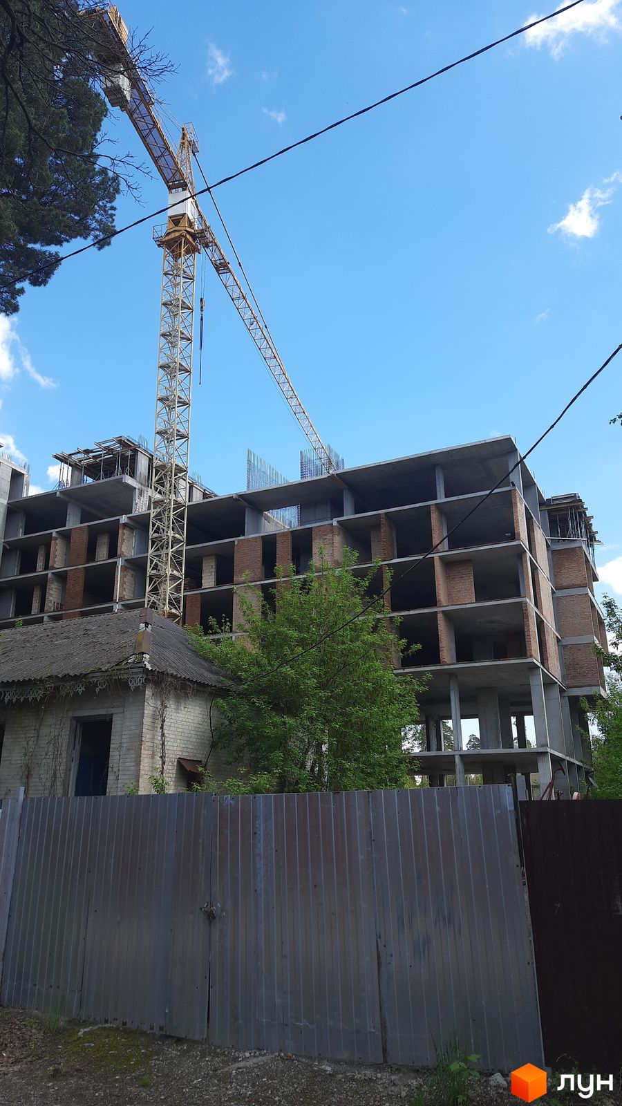 Моніторинг будівництва ЖК PUSHA HOUSE - Ракурс 4, квітень 2024