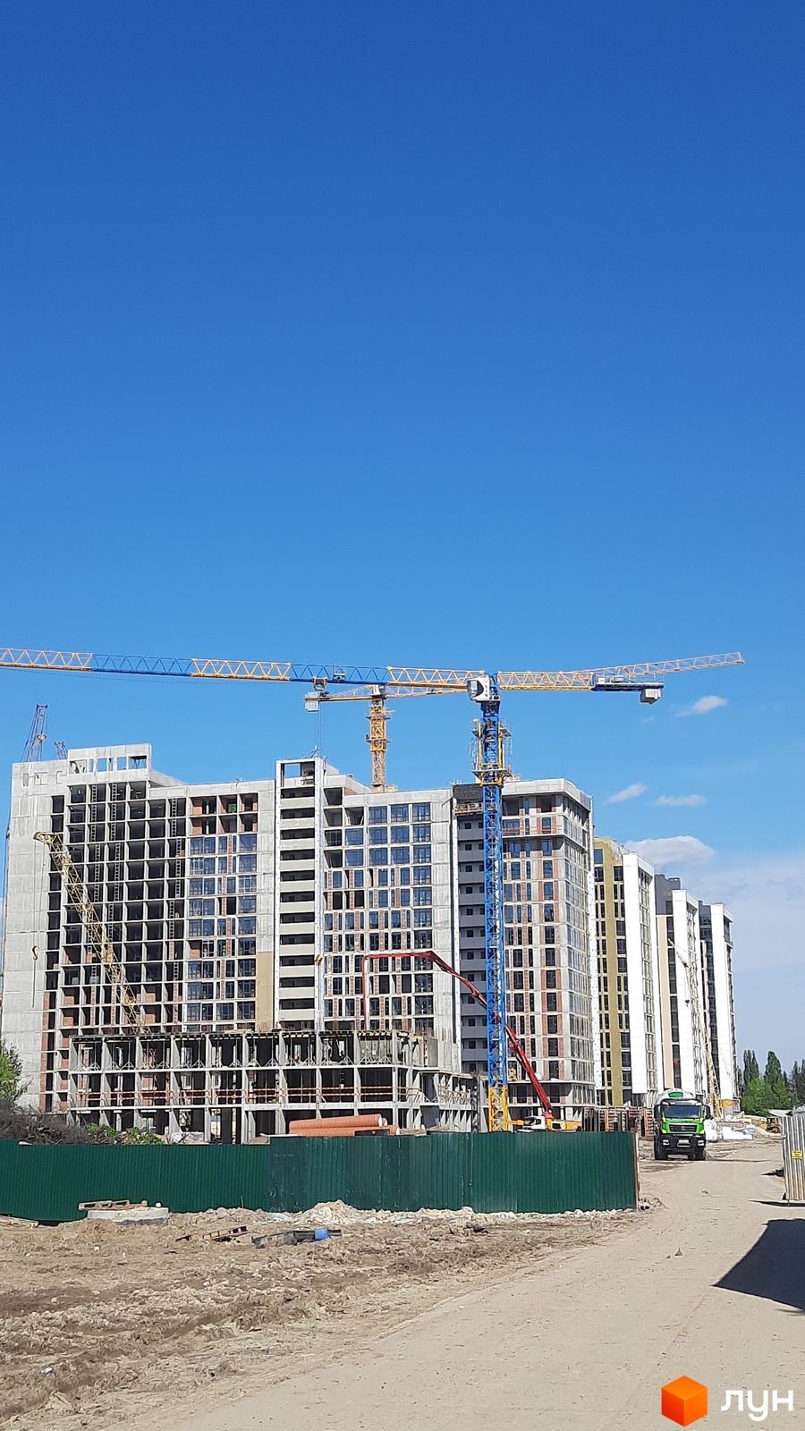 Моніторинг будівництва ЖК Феофанія City - Ракурс 10, квітень 2024