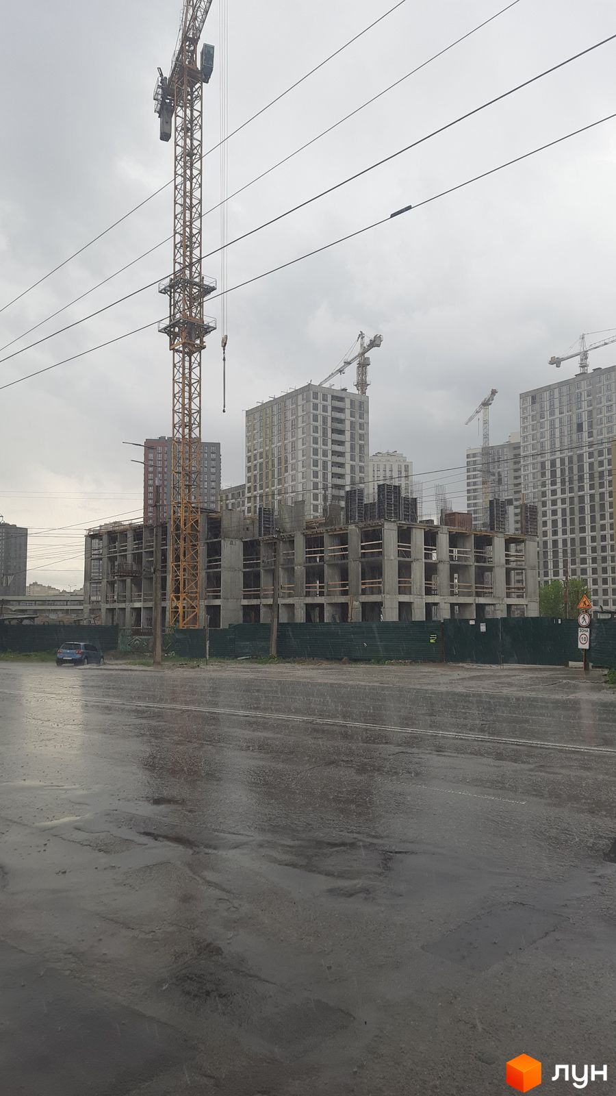 Моніторинг будівництва ЖК Варшавський-3 - Ракурс 26, квітень 2024