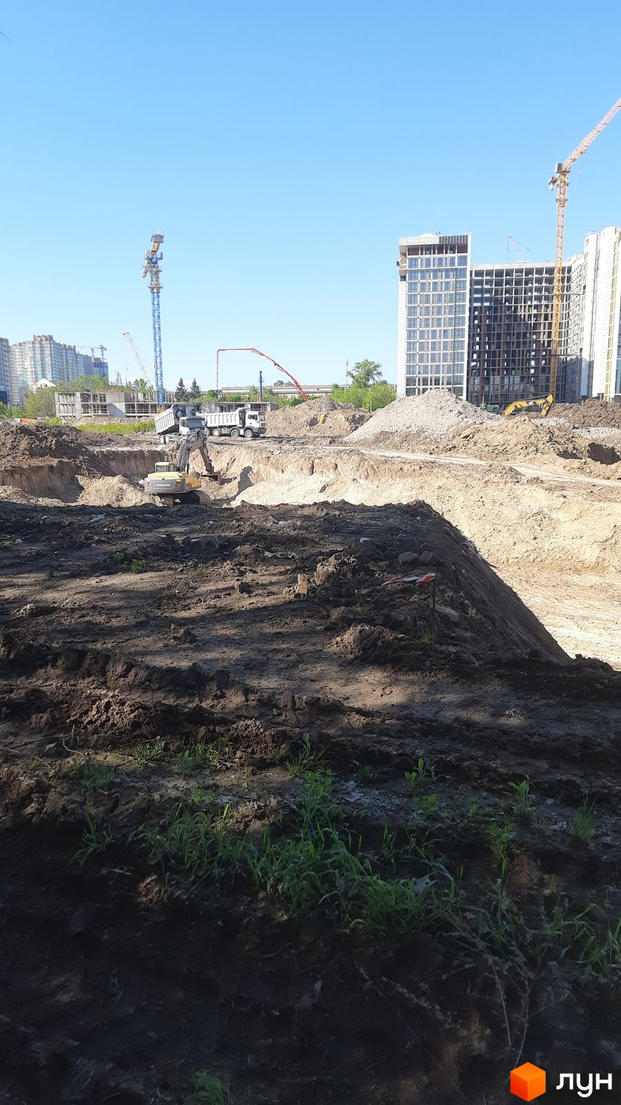Моніторинг будівництва ЖК Феофанія City - Ракурс 16, квітень 2024